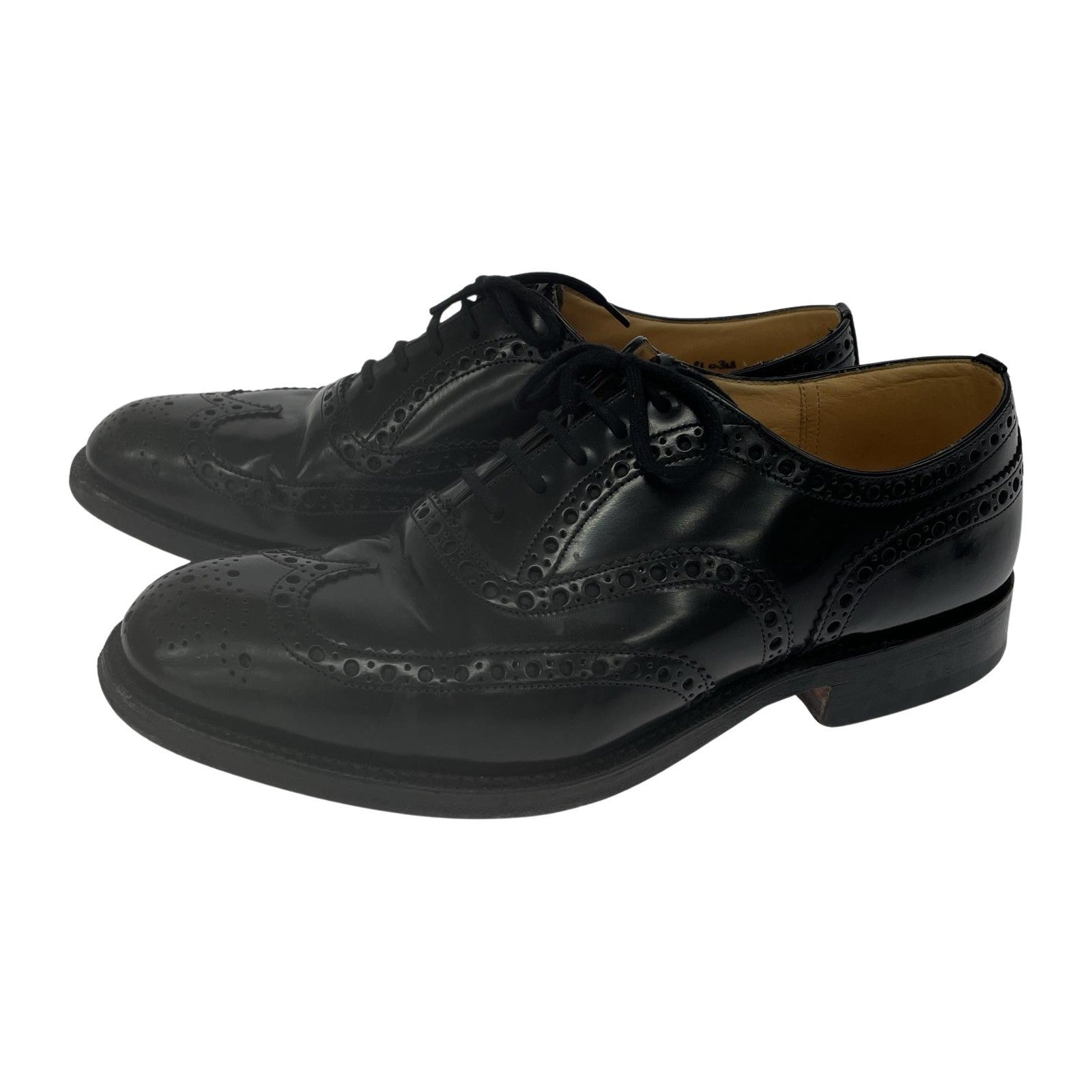 シューズ BURWOOD ウイングチップ ブラック