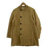 テーラードジャケット pea coat リネン100% (0) ベージュ 0 ベージュ