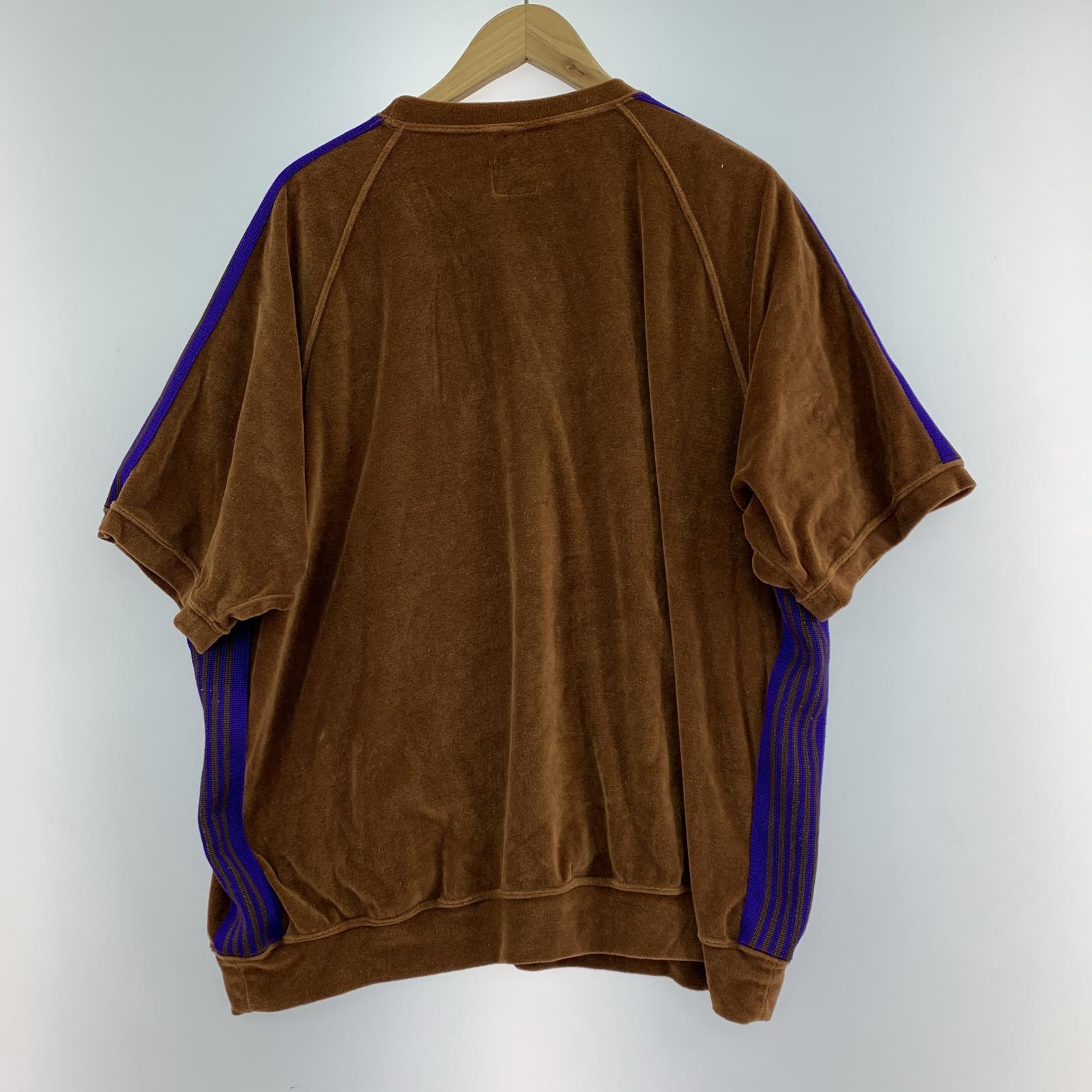 半袖Tシャツ ベロアカットソー/ブラウン ブラウン