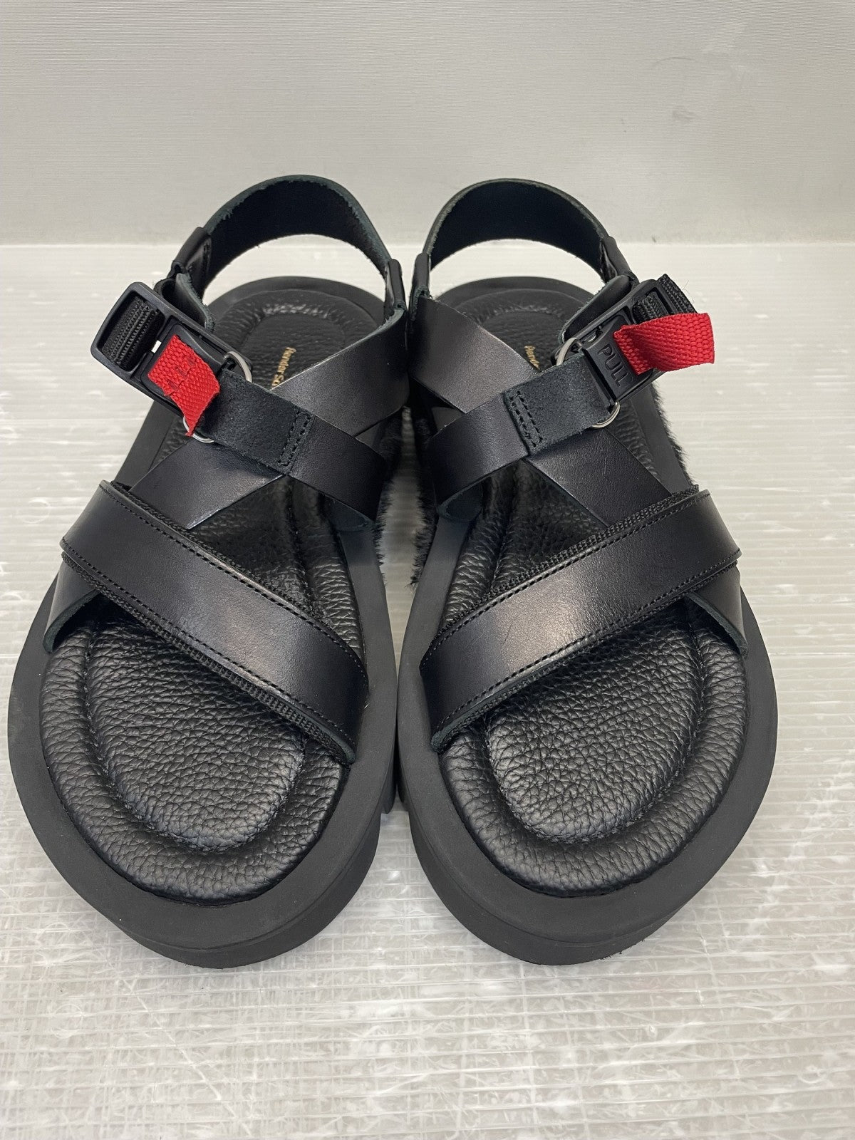 サンダル Hender Scheme meadow sandal ストラップサンダル 4 ブラック