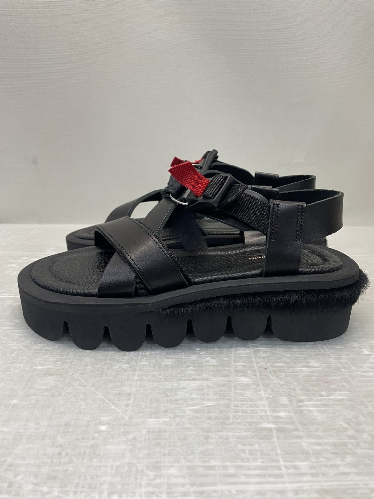 サンダル Hender Scheme meadow sandal ストラップサンダル 4 ブラック