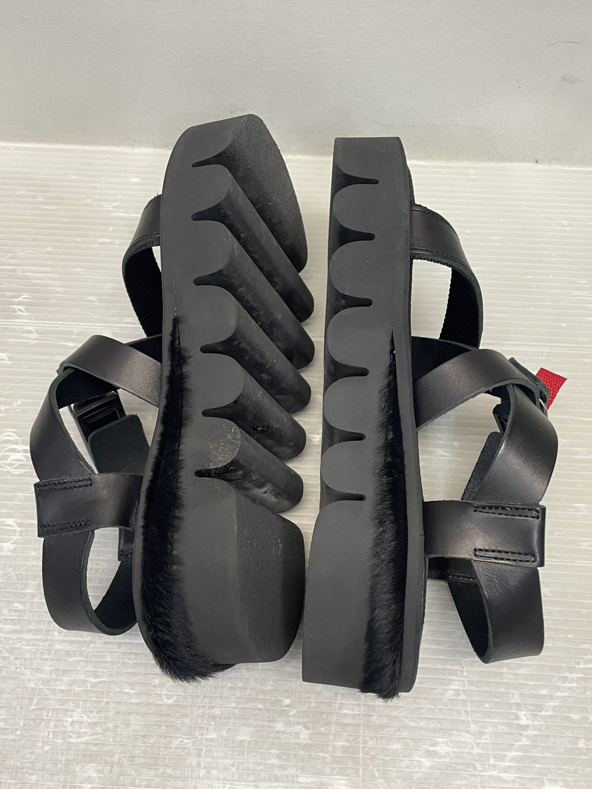 サンダル Hender Scheme meadow sandal ストラップサンダル 4 ブラック