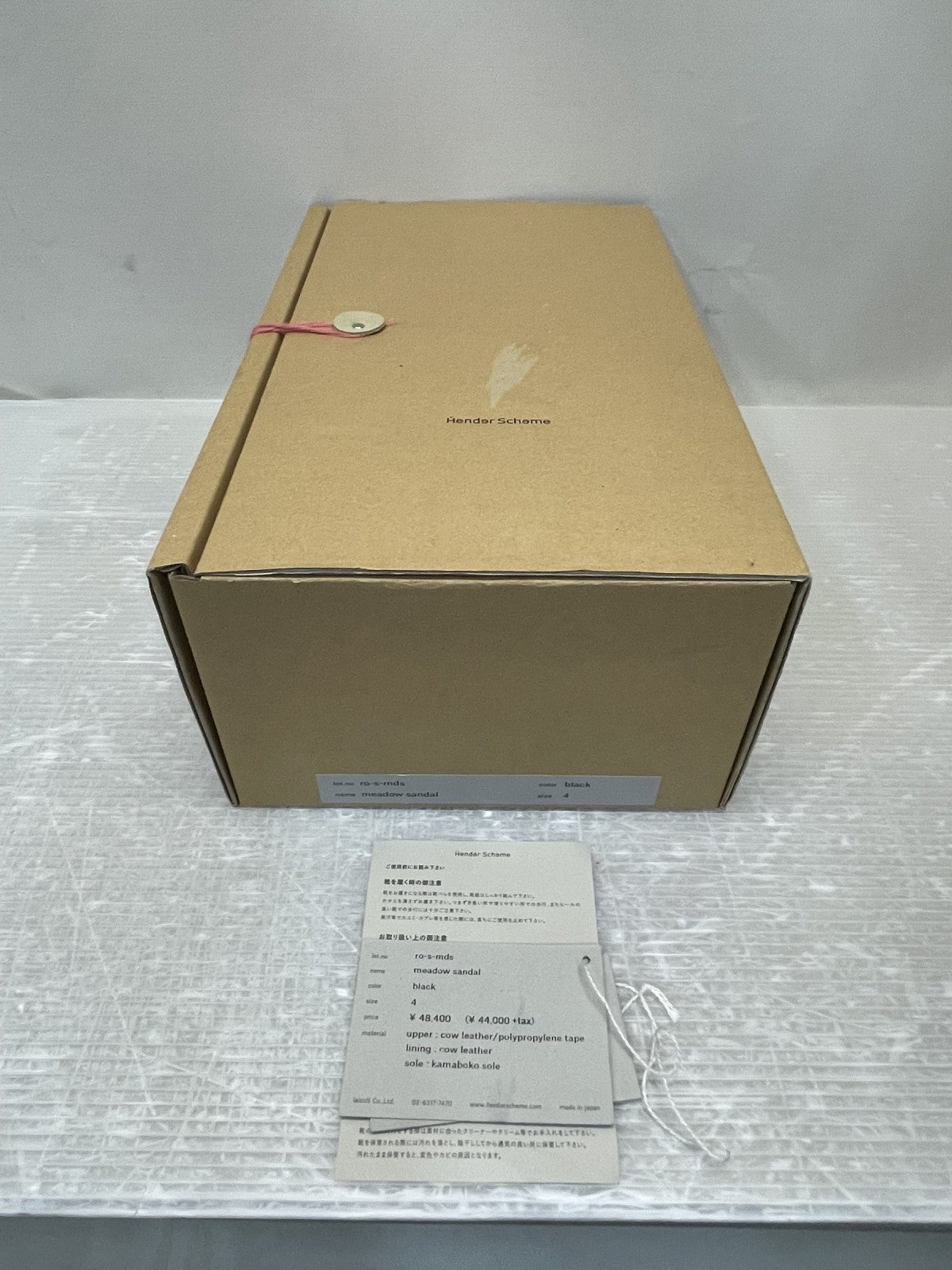 サンダル Hender Scheme meadow sandal ストラップサンダル 4 ブラック