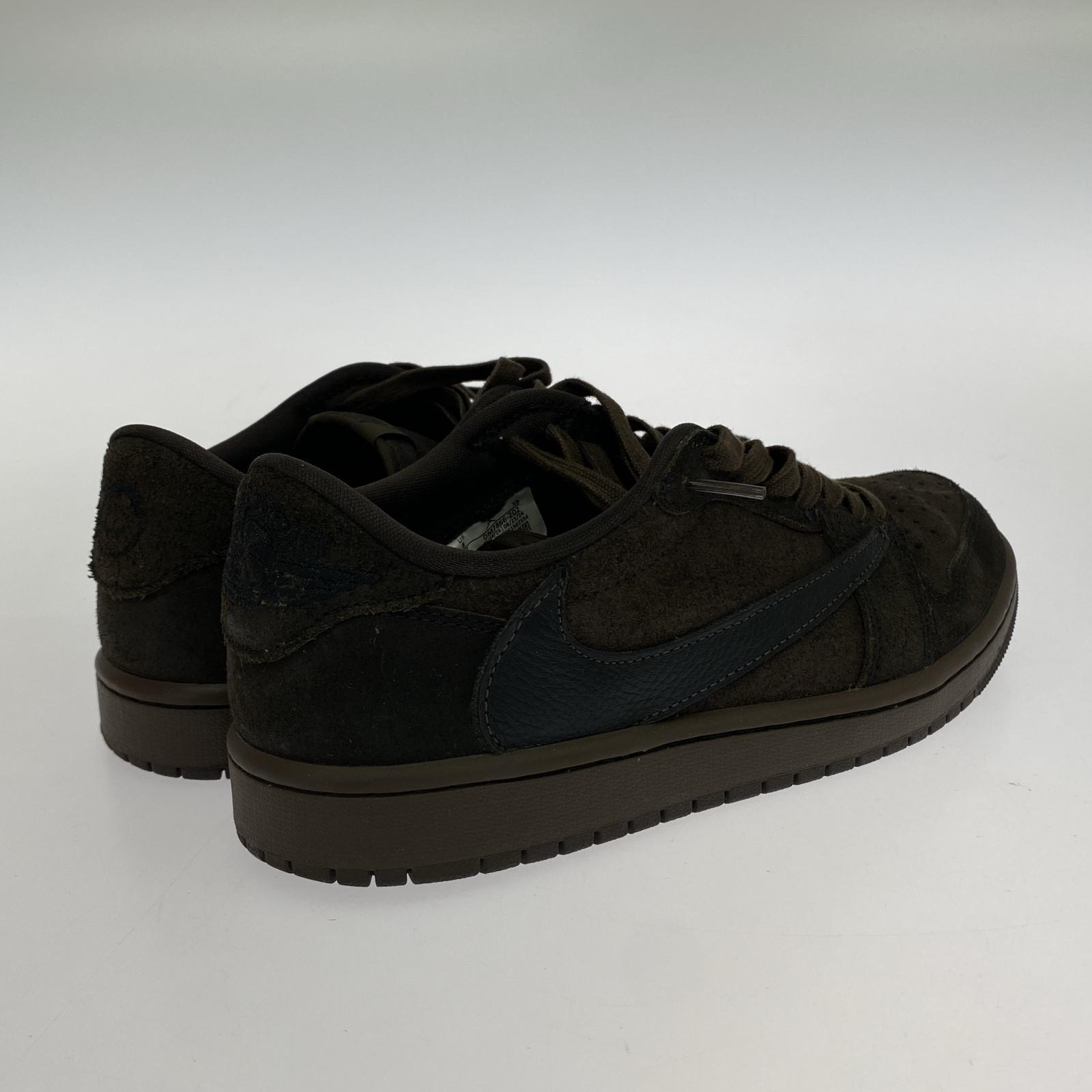 スニーカー NIKE×TRAVIS SCOTT AIR JORDAN 1 LOW OG SP 26cm (US8 UK7 1/2 EU42) ブラウン