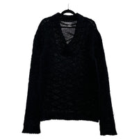 ニット BALMAIN モヘア混ショールカラーニット XS ブラック ブラック