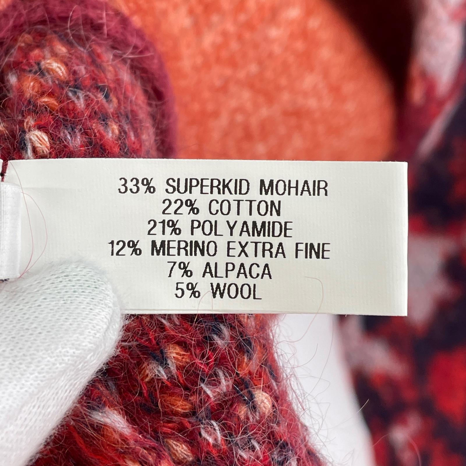 ニット マーブルニット S レッド S レッド