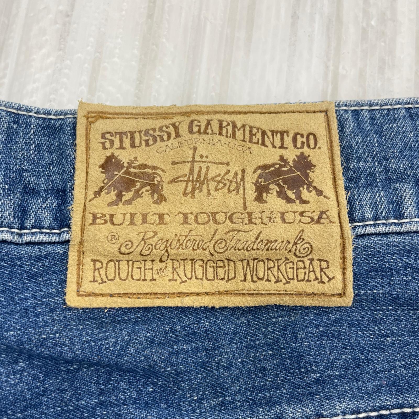 デニムパンツ 90s USA製 白タグ デニムバギーパンツ (W32) インディゴ