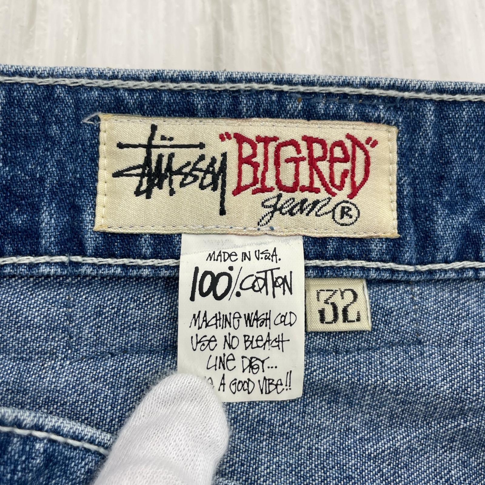 デニムパンツ 90s USA製 白タグ デニムバギーパンツ (W32) インディゴ