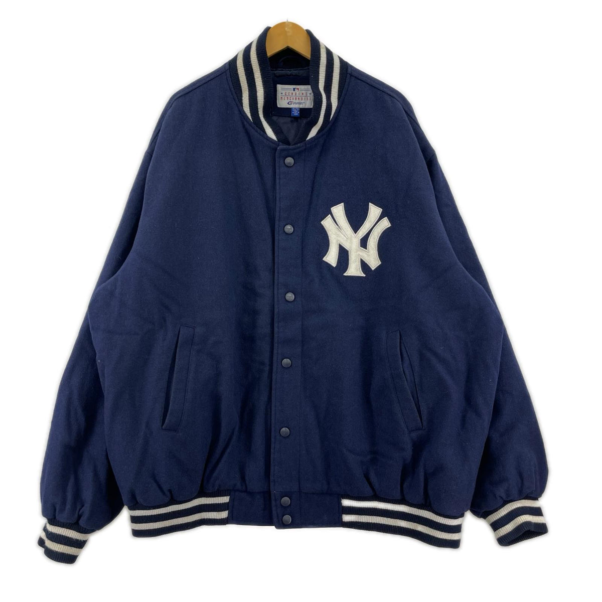 ジャケット GENUINE MERCHANDISE ウールスタジャン 3XL ネイビー