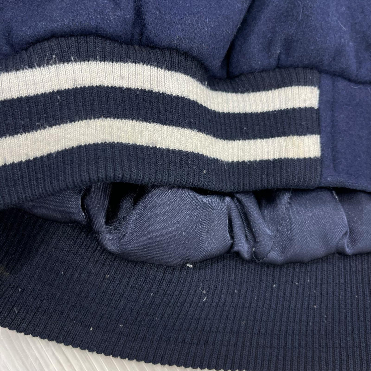 ジャケット GENUINE MERCHANDISE ウールスタジャン 3XL ネイビー