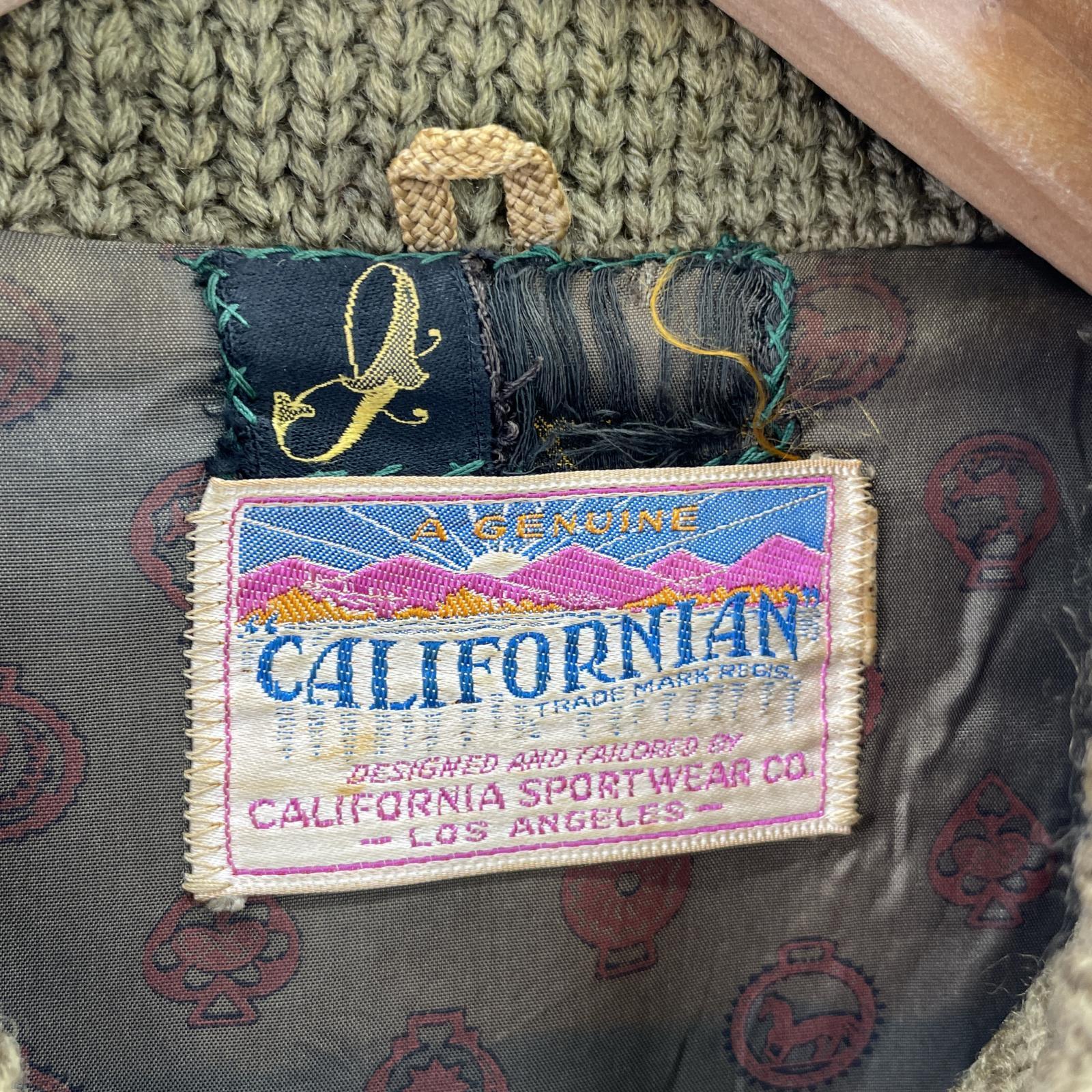 レザージャケット 50s CALIFORNIAN ファラオジャケット カーキ カーキ