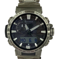 腕時計 CASIO PRO TREK PRW-60T クライマーライン マルチバンド6 腕時計 タフソーラー シルバー