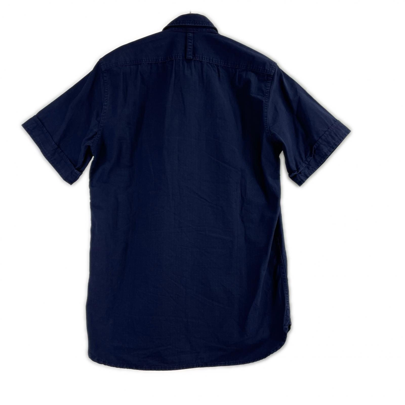 半袖シャツ East Harbour Surplus S/Sリップストップシャツ 46 ネイビー 46 ネイビー
