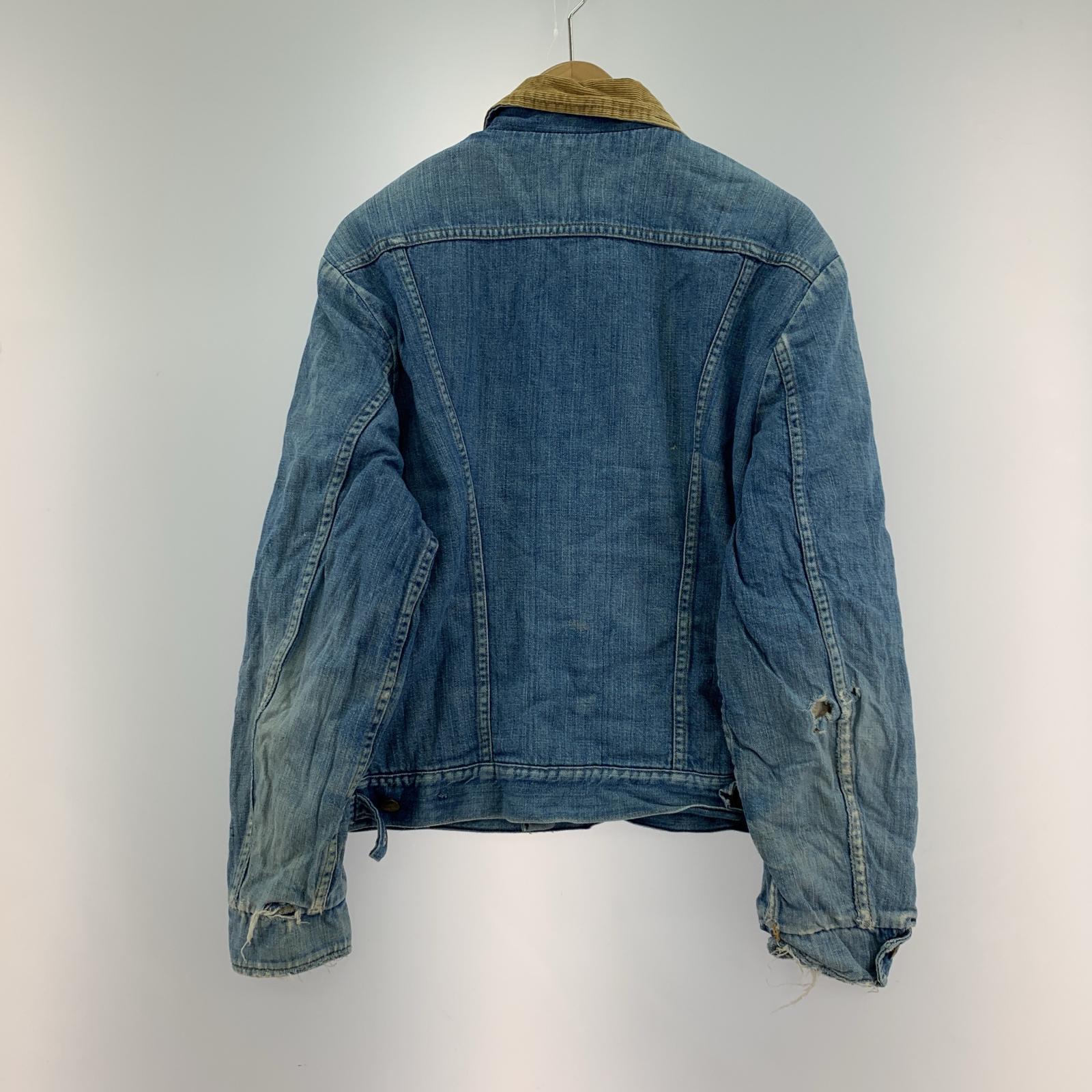 長袖シャツ 70s MAVERICK boa liner denim jacket ブルー