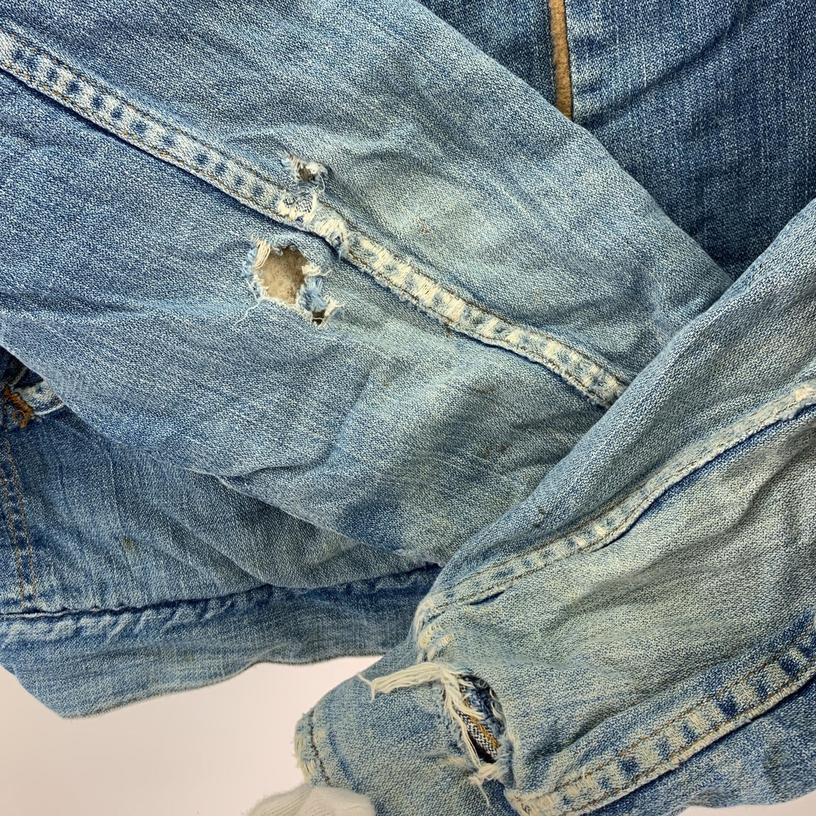 長袖シャツ 70s MAVERICK boa liner denim jacket ブルー