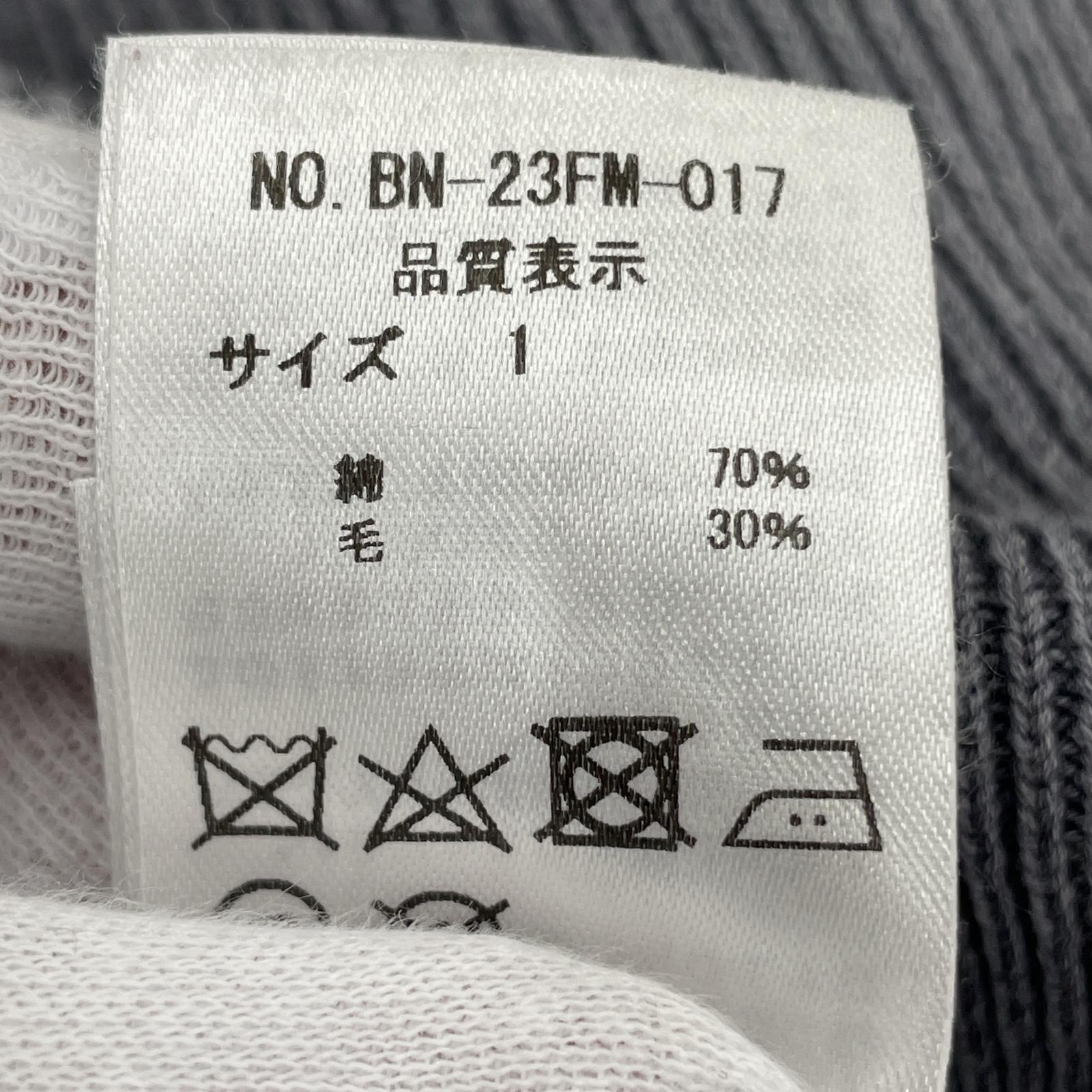 ニット SUPER HIGH TWIST CREW NECK 1 BN-23FM-017 1 グレー