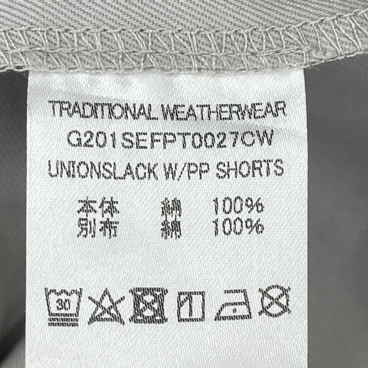 ショートパンツ UNIONSLACK ハーフスラックス S G201SEFPT0027CW S グレー