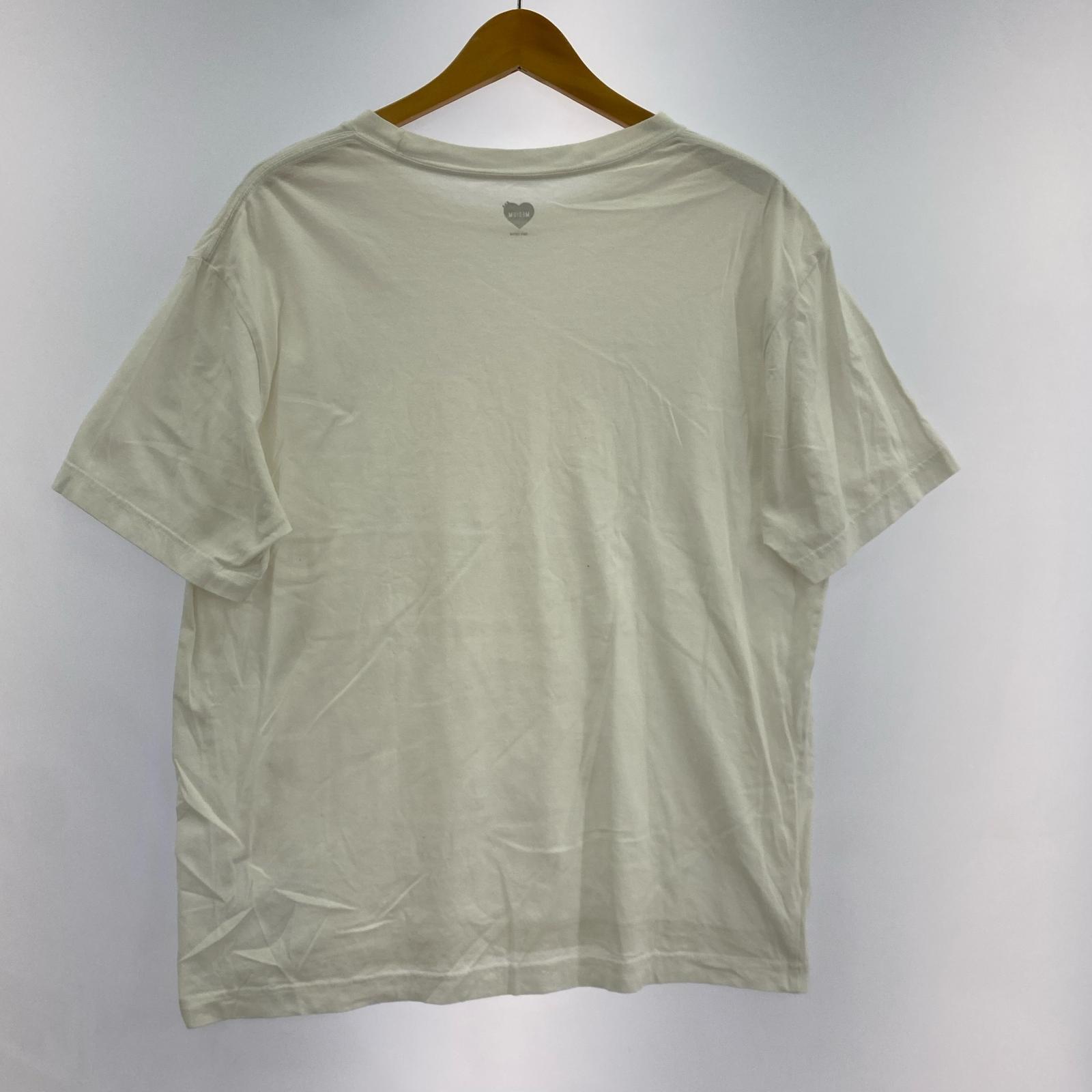 半袖Tシャツ 裾ワンポイント 白(M) M ホワイト