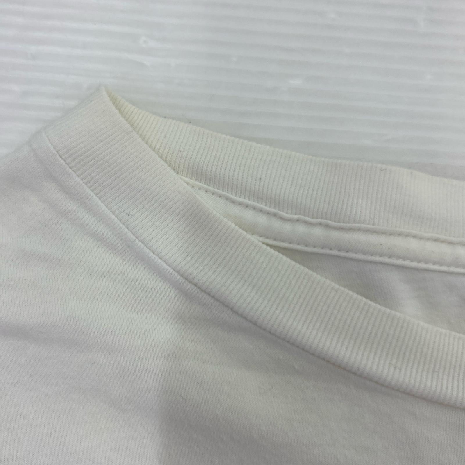 半袖Tシャツ 裾ワンポイント 白(M) M ホワイト