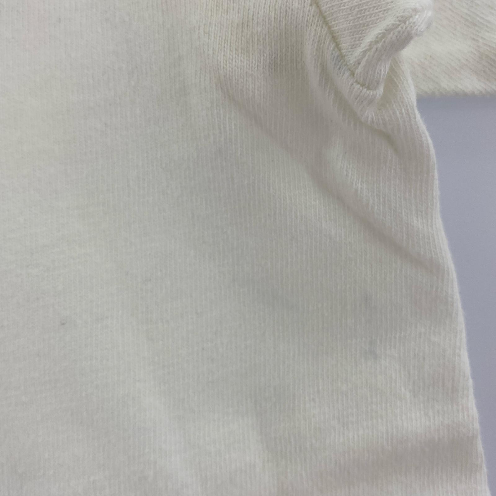 半袖Tシャツ 70s バータグ 2段プリント 白 M M ホワイト