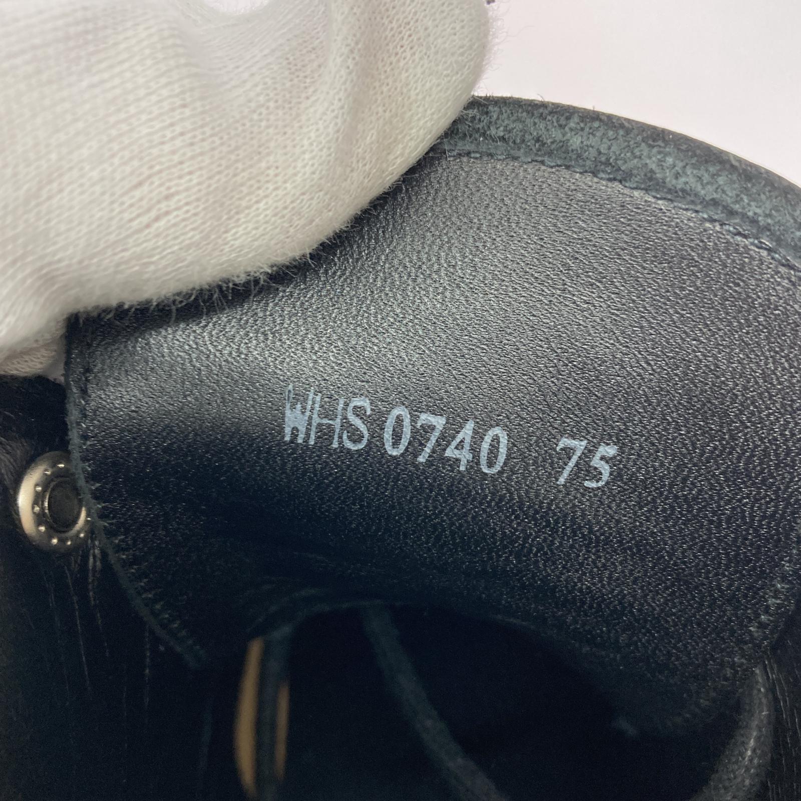 ブーツ WH サイドジップ コンバットブーツ (25.5cm) WHS0740 ブラック