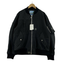 ジャケット OLD PARK フリースフライトジャケット 黒 M M ブラック