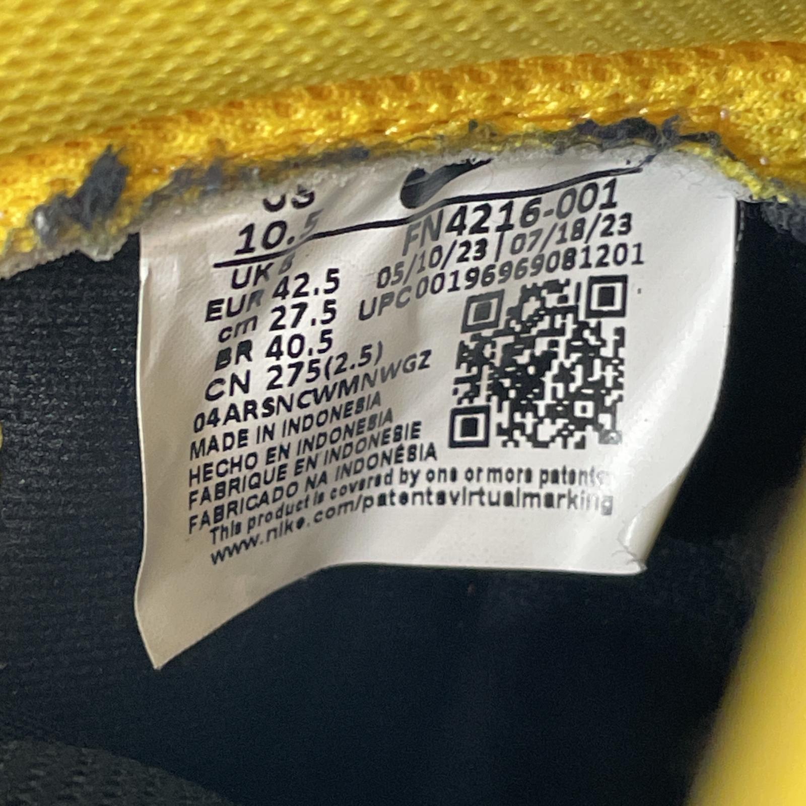 スニーカー Dunk High Satin Goldenrod 27.5cm 27.5cm (US9 1/2 UK9 EU45)