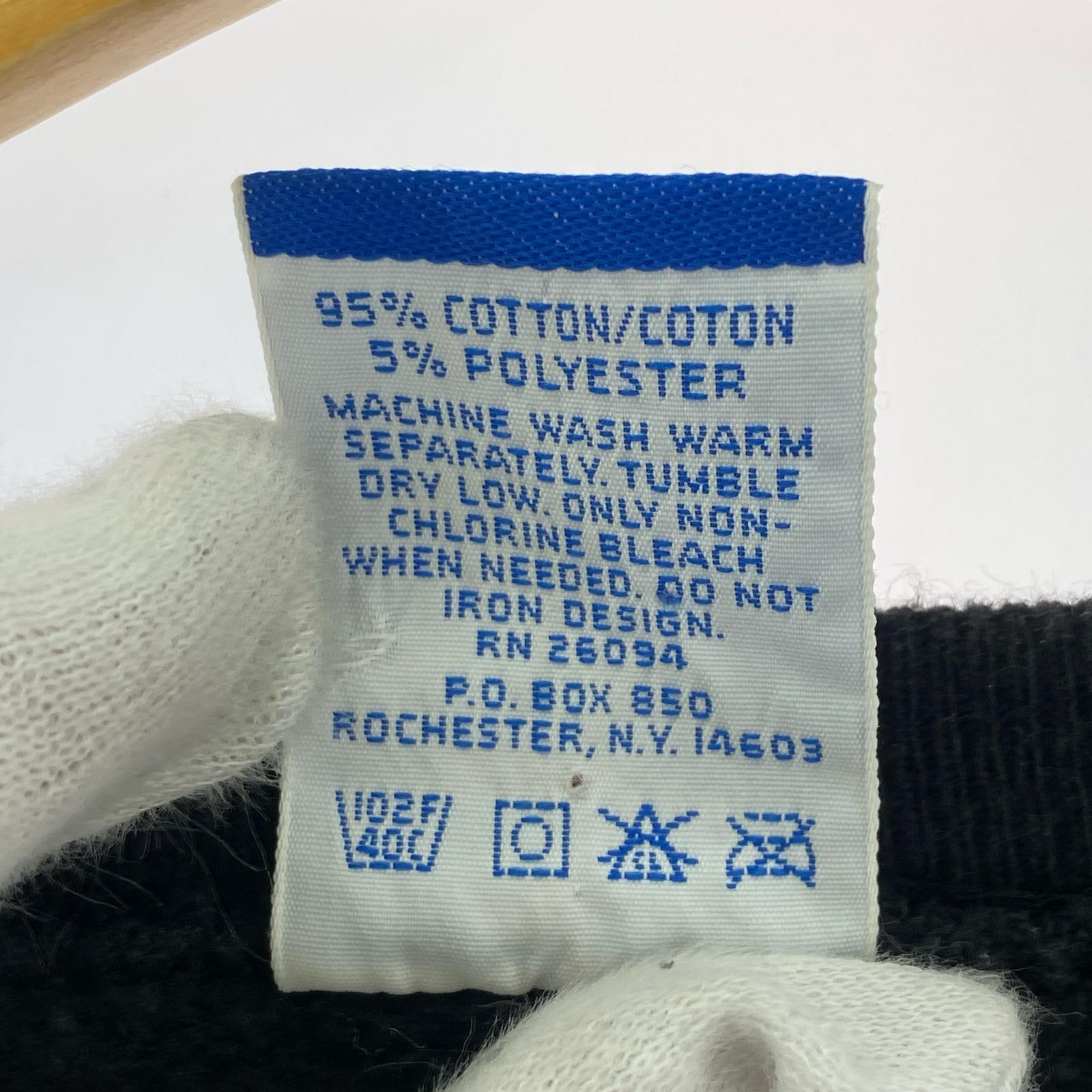 スウェット 90s USA製 LOGO刺繍 黒 XL ブラック