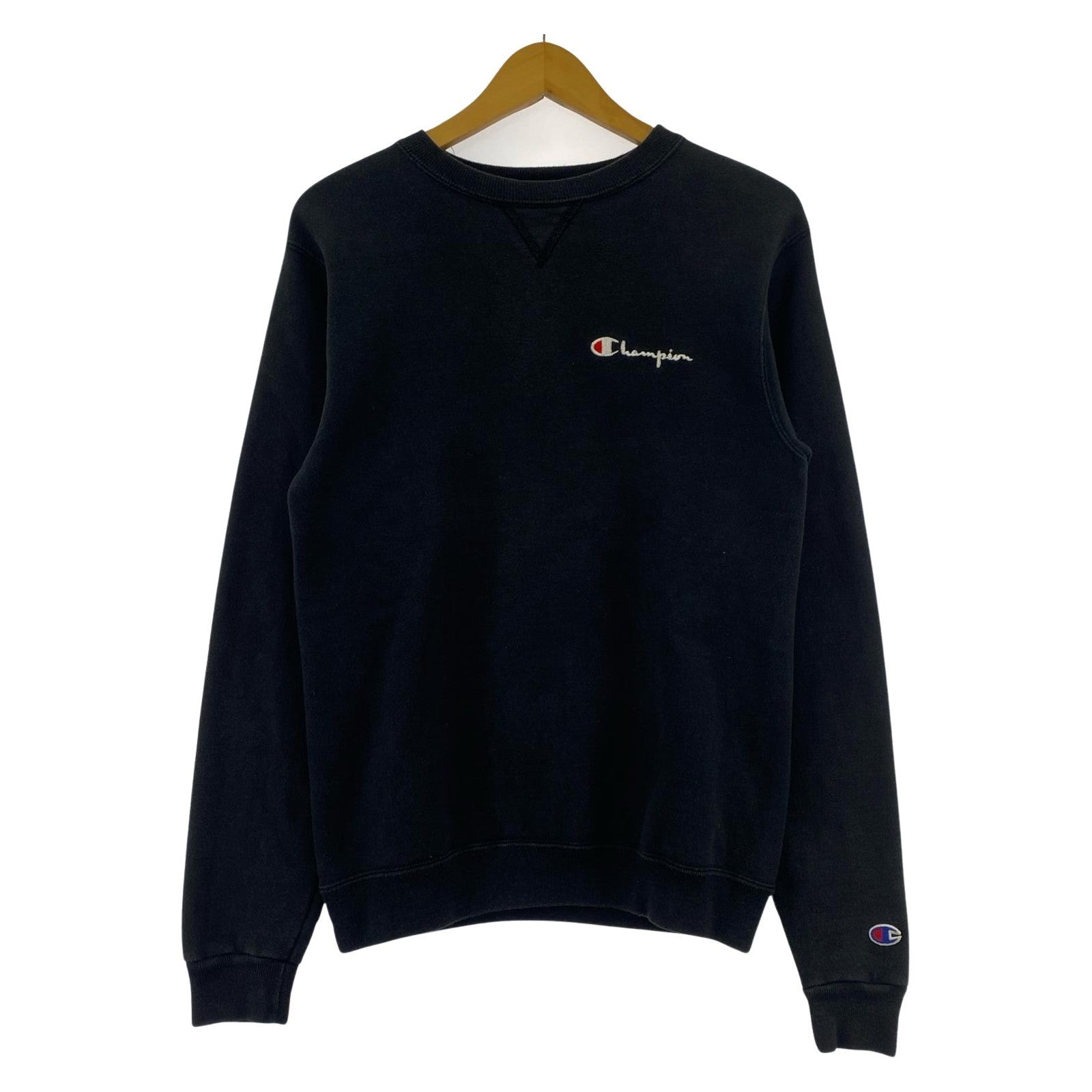 スウェット 90s USA製 LOGO刺繍 黒 XL ブラック