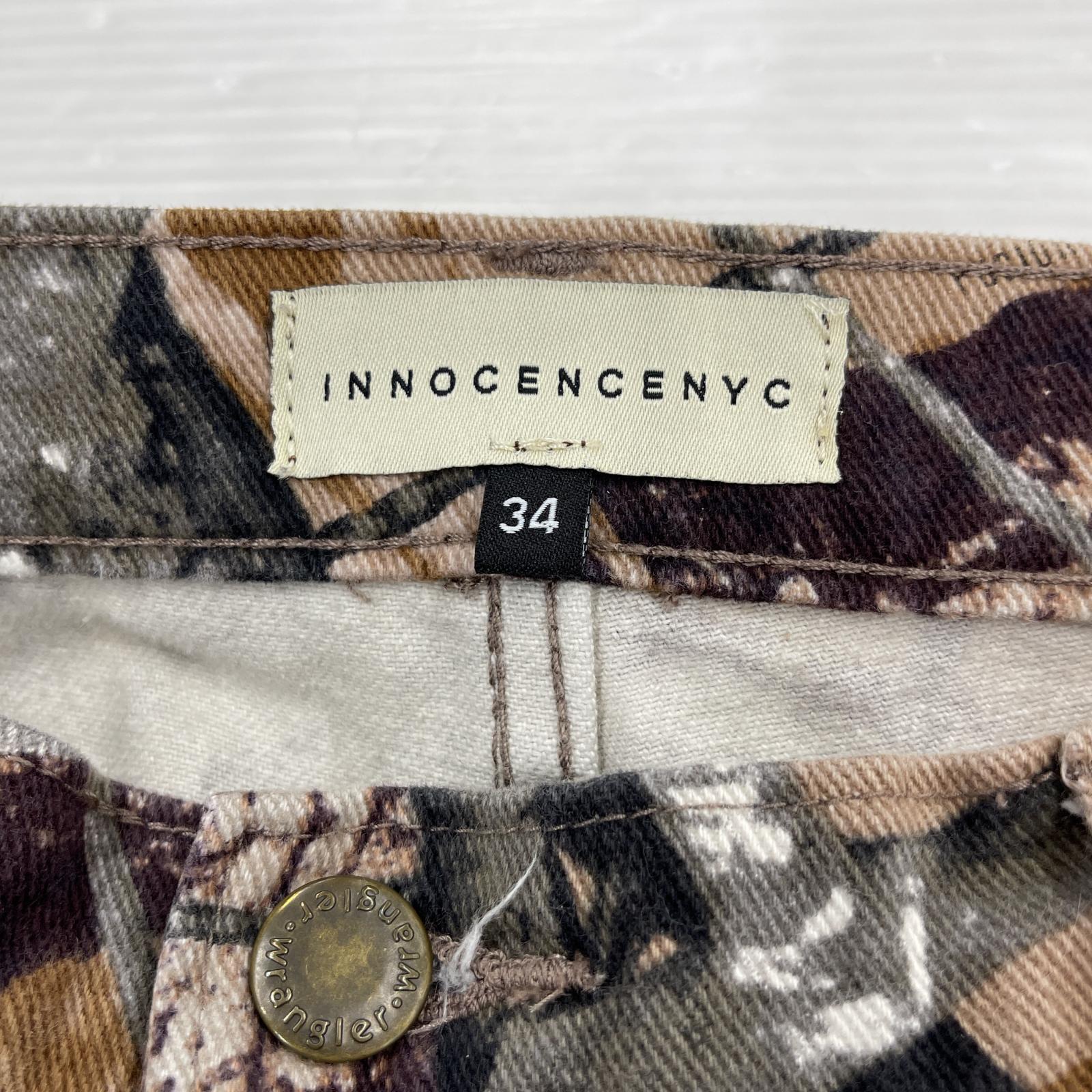 パンツ INNOCENCE NYC リアルツリーカモ ダブルニーパンツ 34 34 マルチカラー