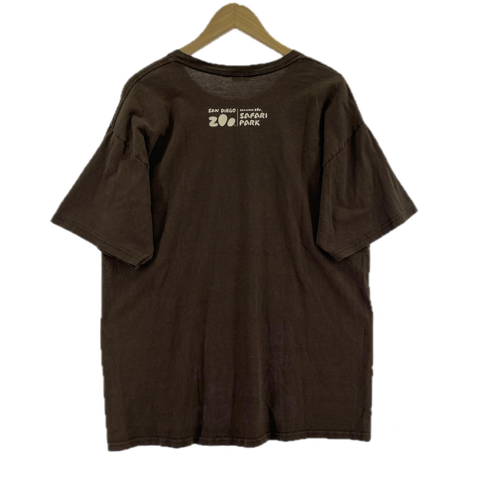 半袖Tシャツ SANDIEGO ZOO 虎 L ブラウン