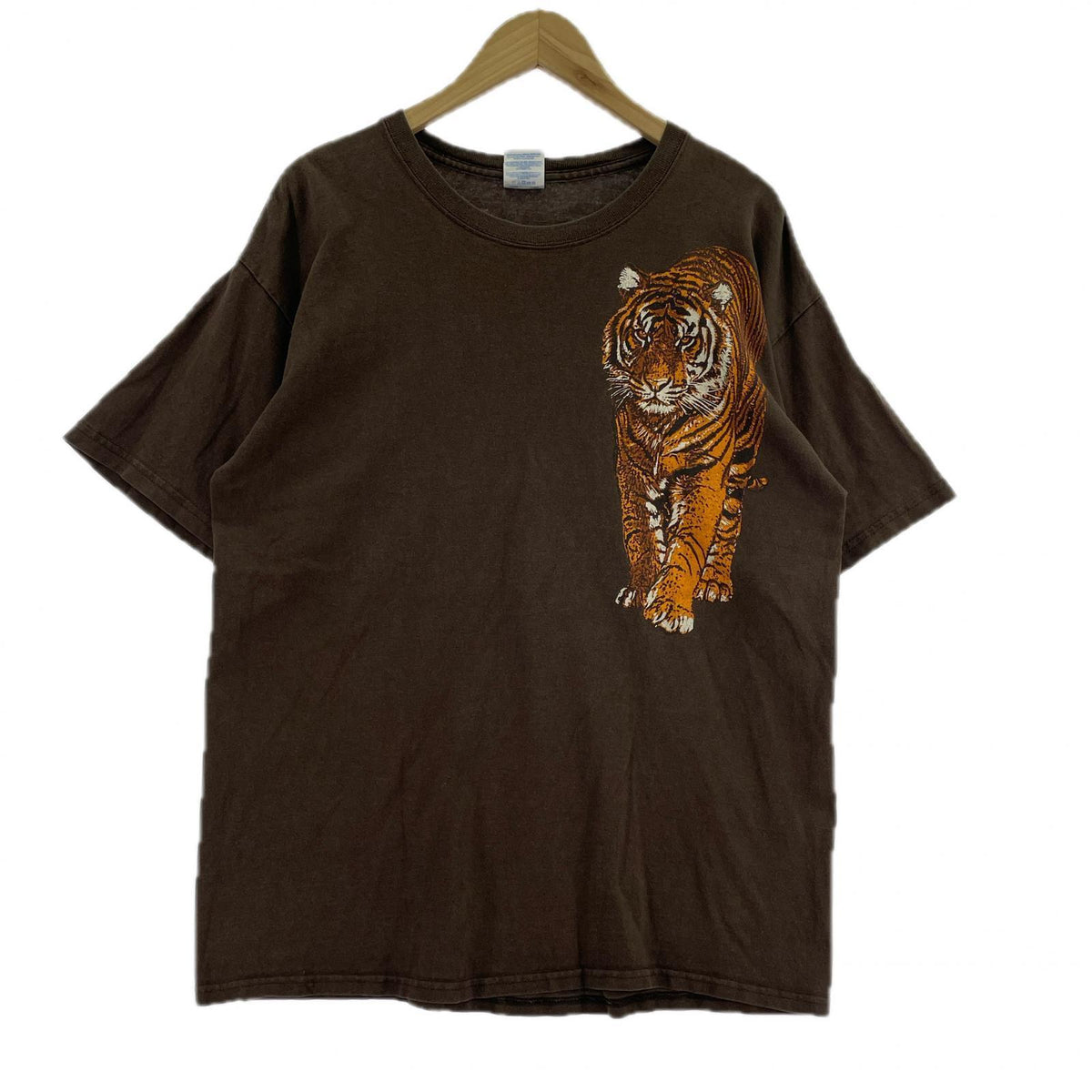 半袖Tシャツ SANDIEGO ZOO 虎 L ブラウン