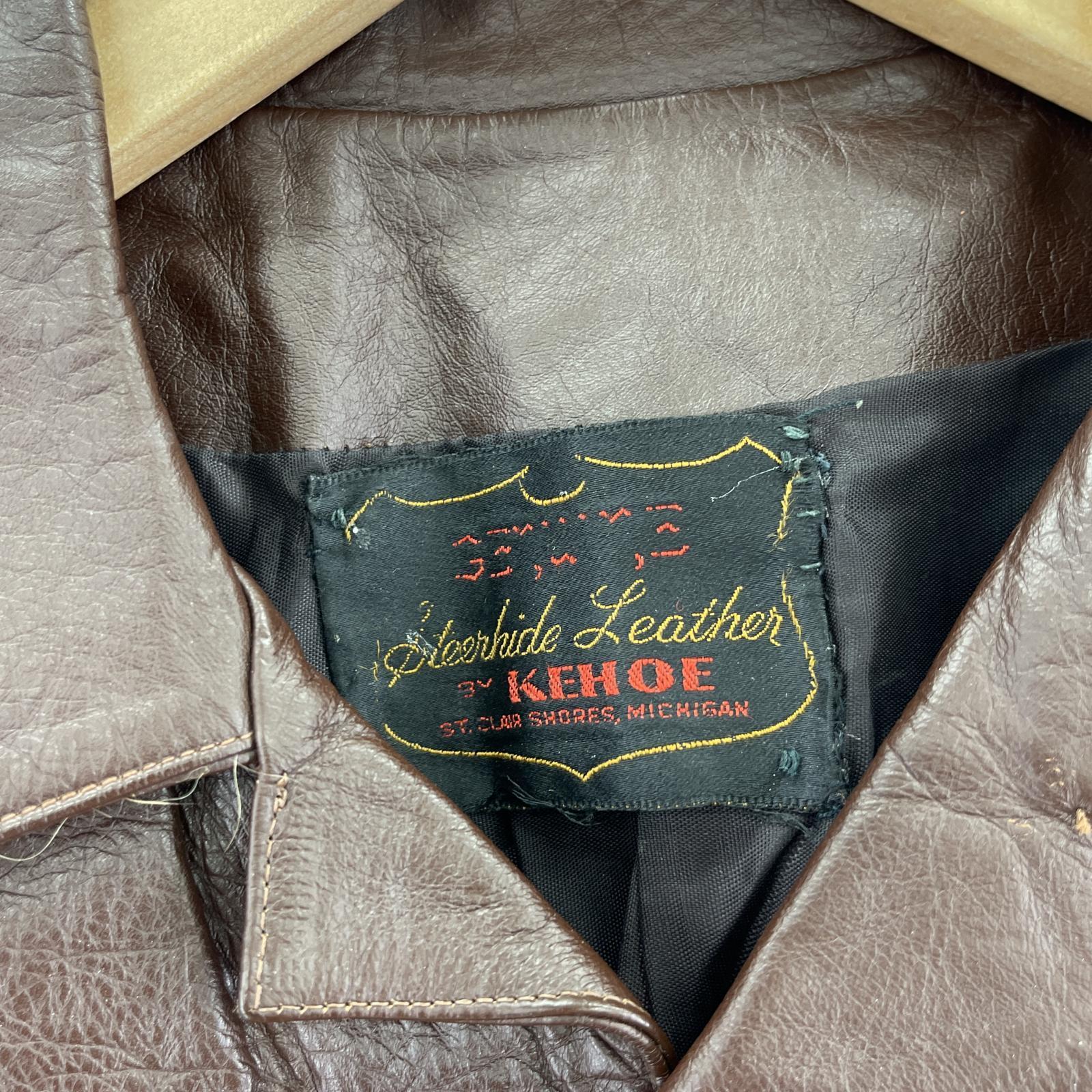 レザージャケット KEHOE 60’S レザージャケット トラッカー茶