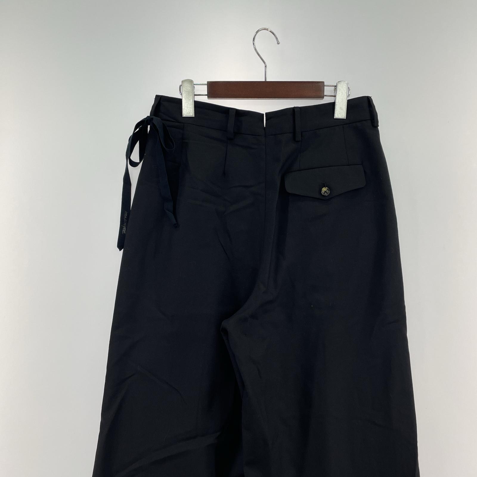 パンツ MARINA YEE DIETRICH Wide-legged pleated trousers S ブラック S ブラック