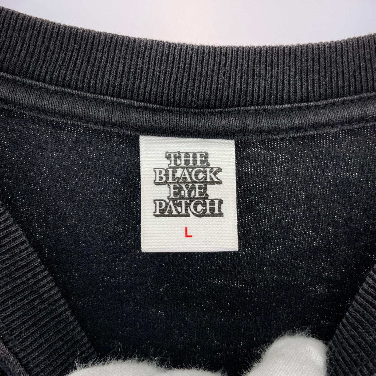 半袖Tシャツ 取扱注意 プリント sizeL L ブラック