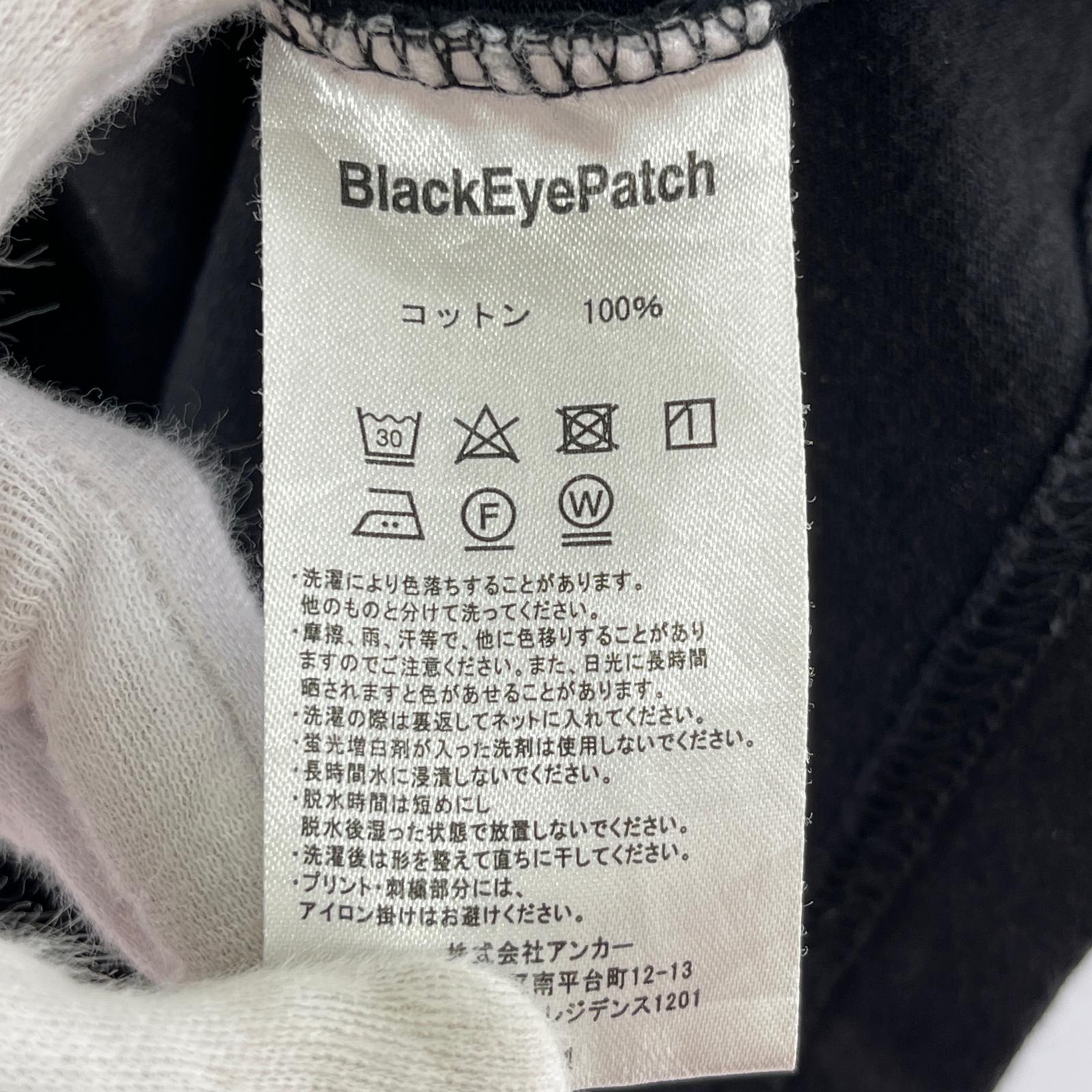 半袖Tシャツ 取扱注意 プリント sizeL L ブラック