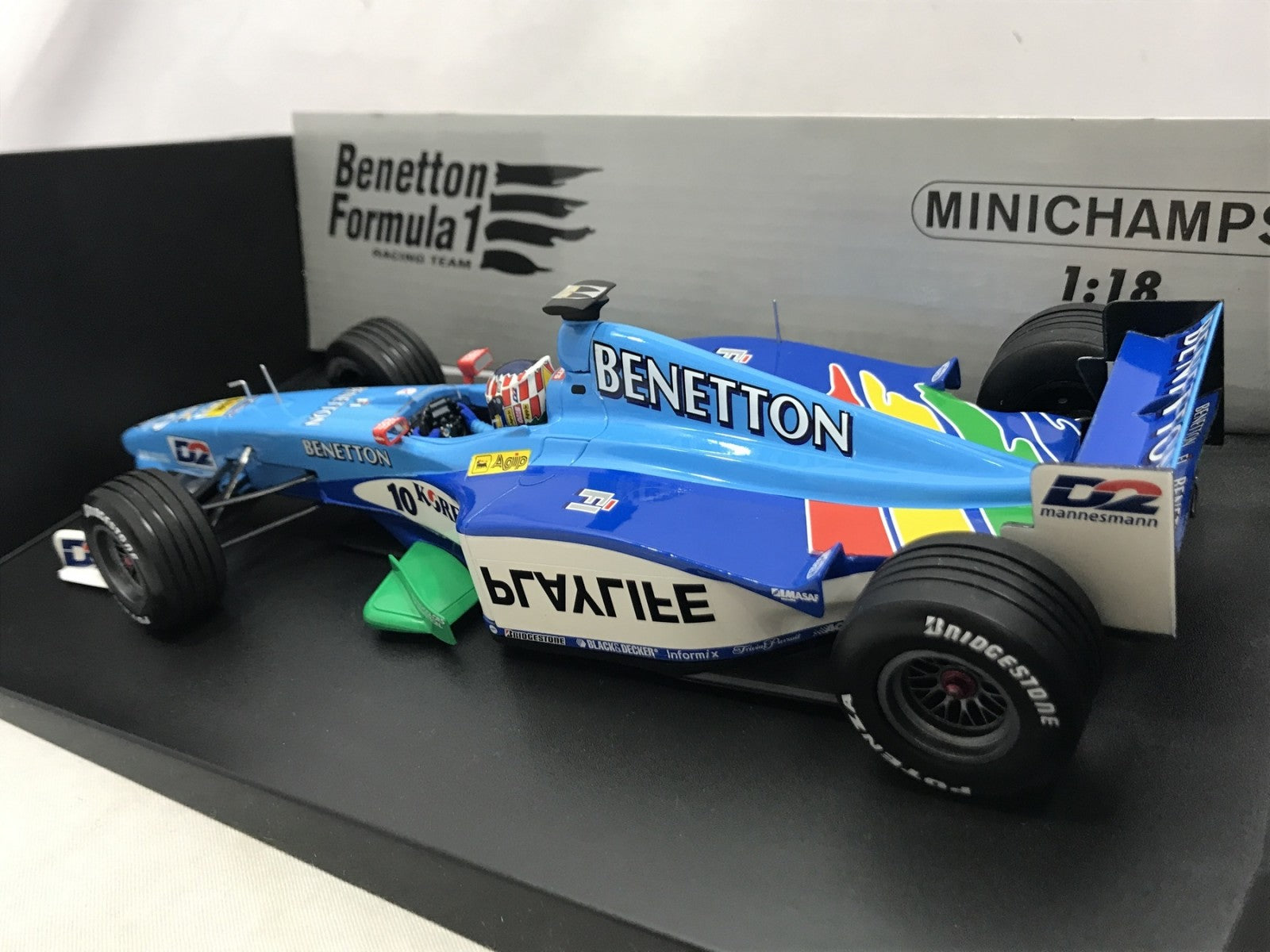 ミニチャンプス 1/18 ベネトン プレイライフ B199 A.ヴルツ スケールカー