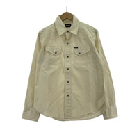長袖シャツ SHORT HORN WESTERN ウエスタンシャツ 白 M ベージュ