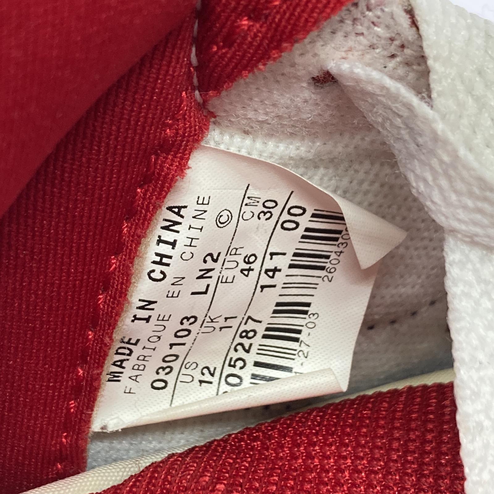 スニーカー DUNK HI RED/BLU 305287-141 30cm (US12 UK11 1/2 EU50)