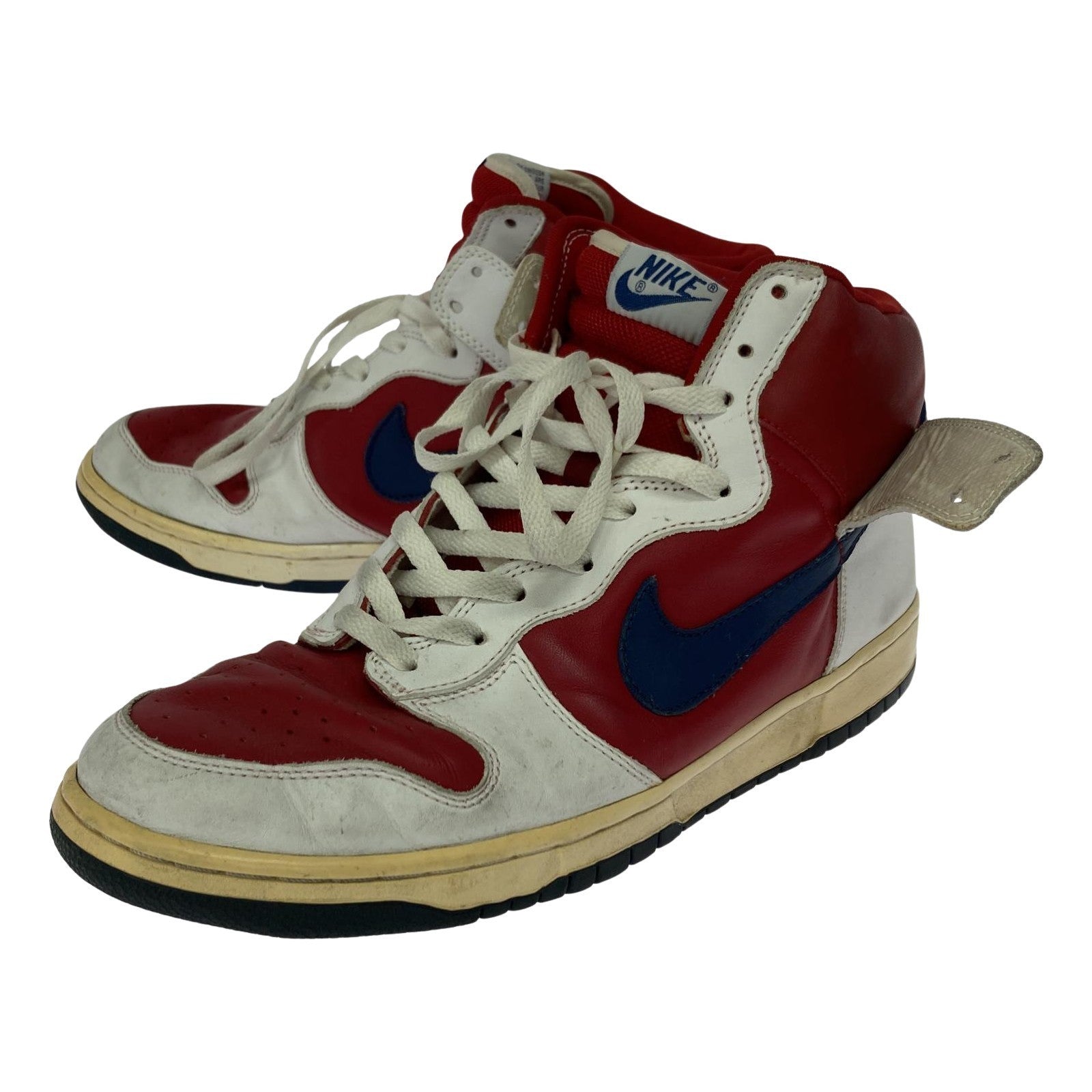 スニーカー DUNK HI RED/BLU 305287-141 30cm (US12 UK11 1/2 EU50)