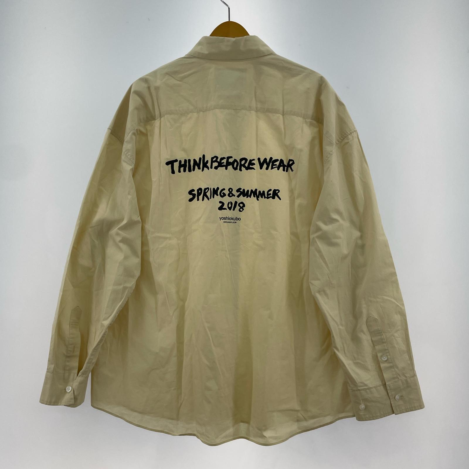 長袖シャツ YKS18201 バックプリント サイズ3 ベージュ ベージュ