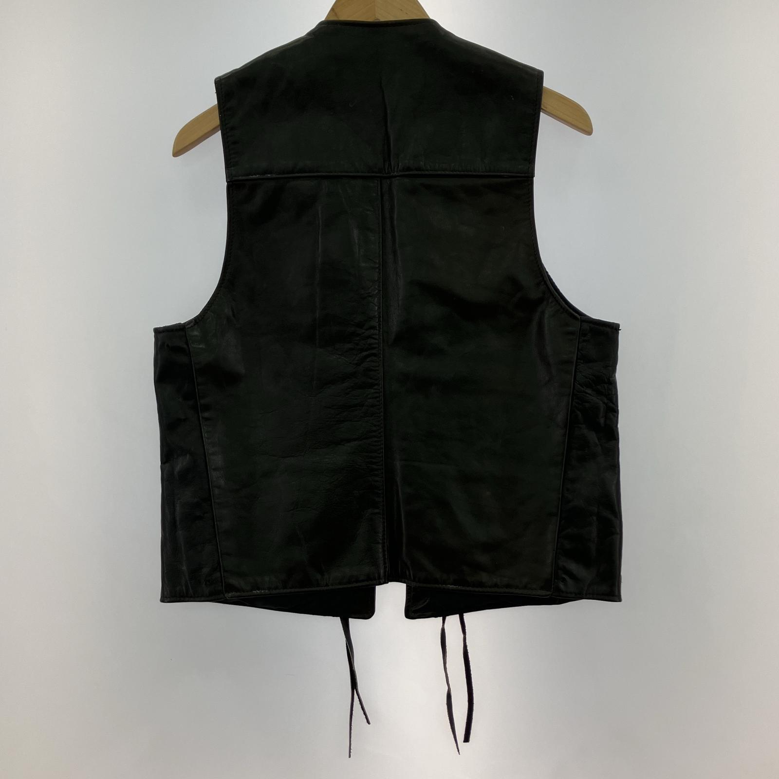 長袖シャツ western by schott レザー USA製 (M) M ブラック