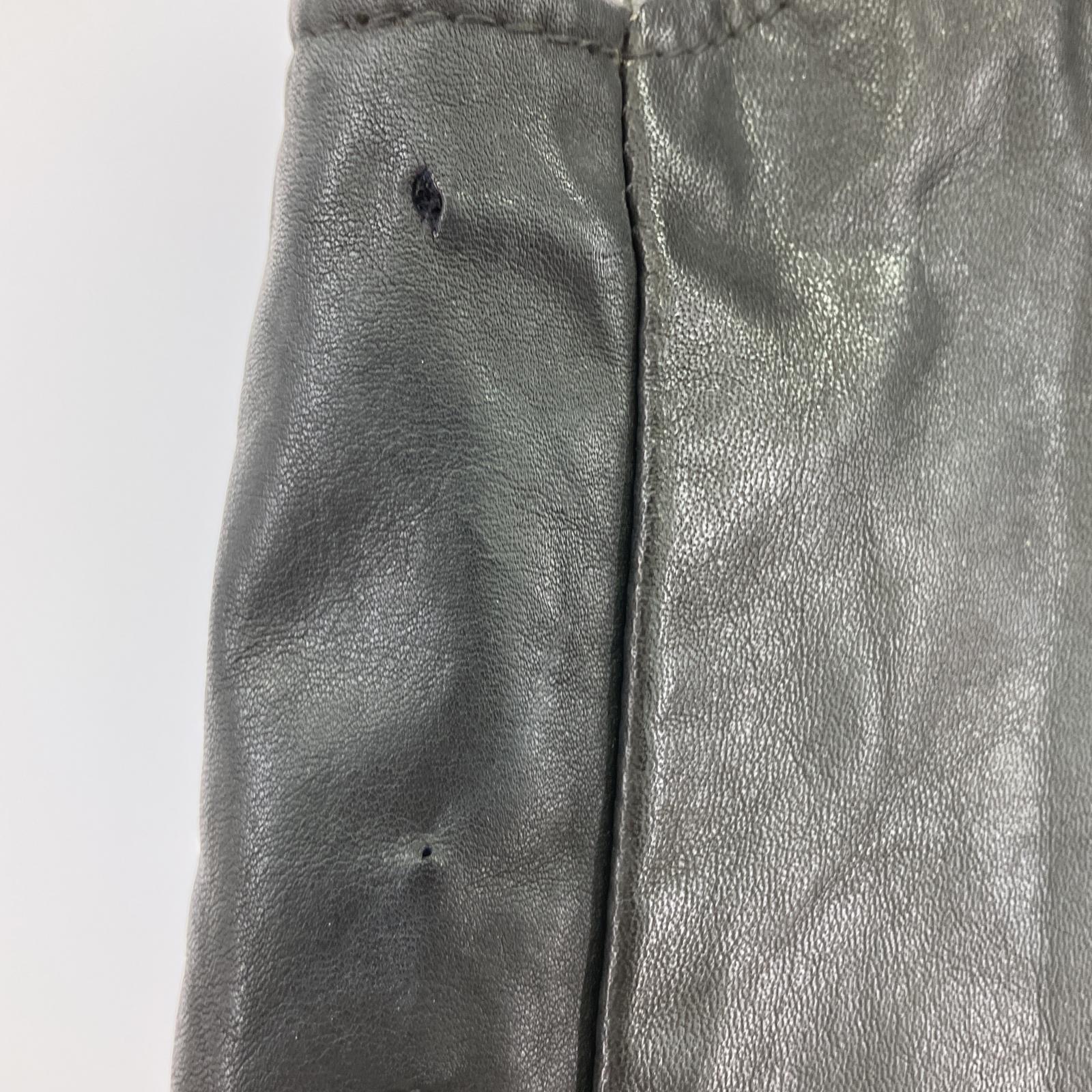 長袖シャツ western by schott レザー USA製 (M) M ブラック