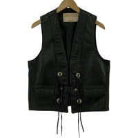 長袖シャツ western by schott レザー USA製 (M) M ブラック