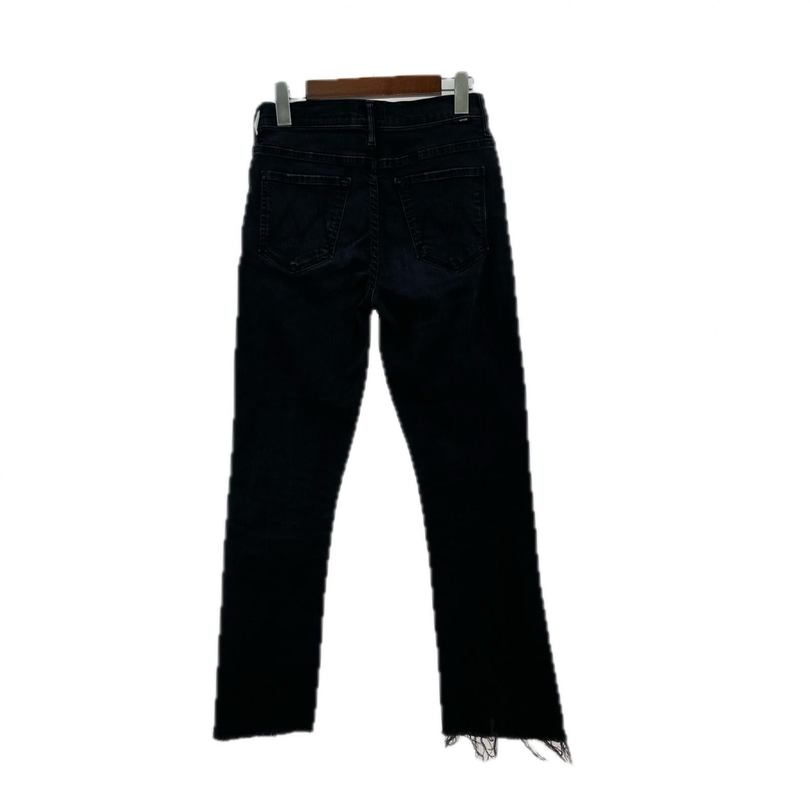 パンツ mother insider crop step fray ブラック タイト 27 ブラック