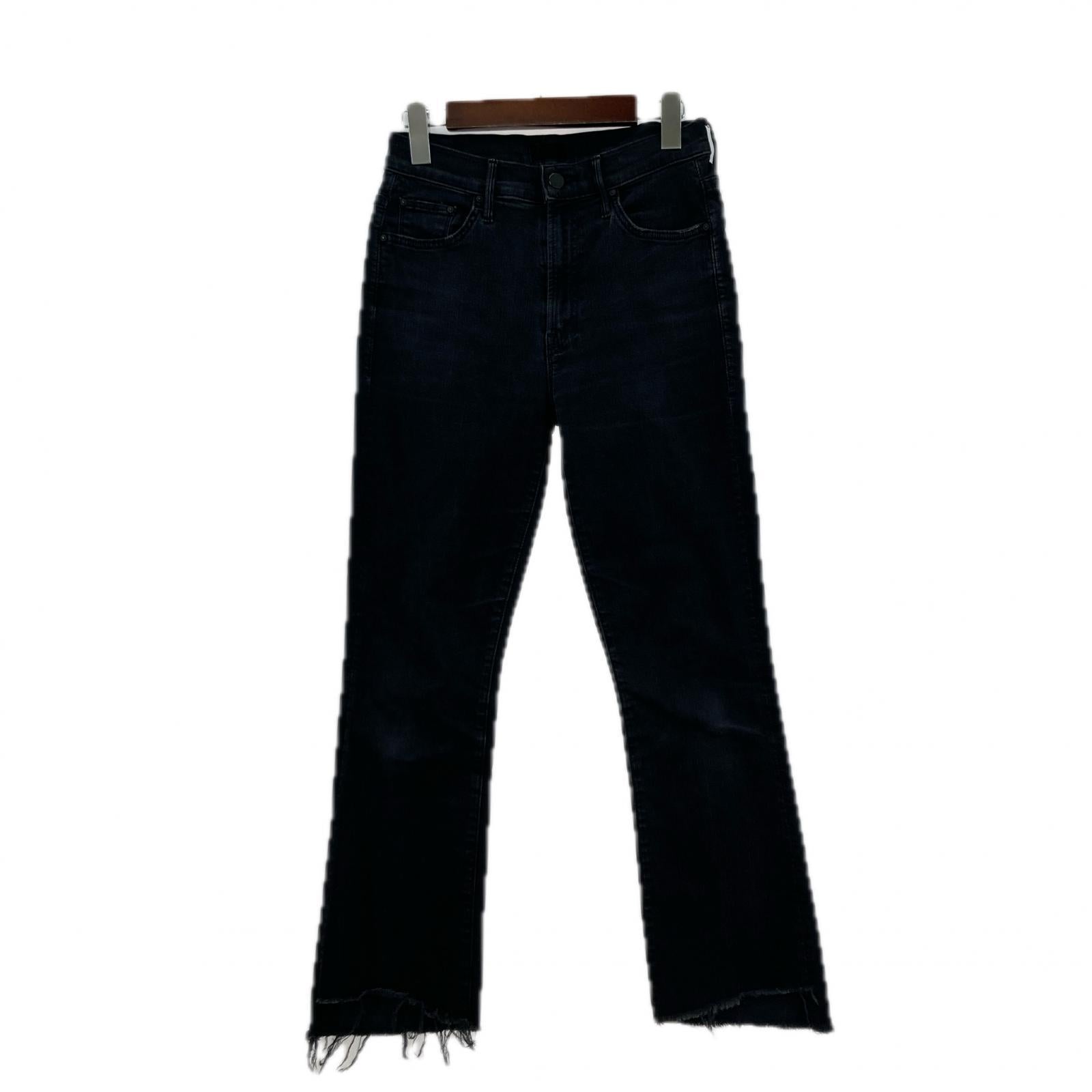 パンツ mother insider crop step fray ブラック タイト 27 ブラック