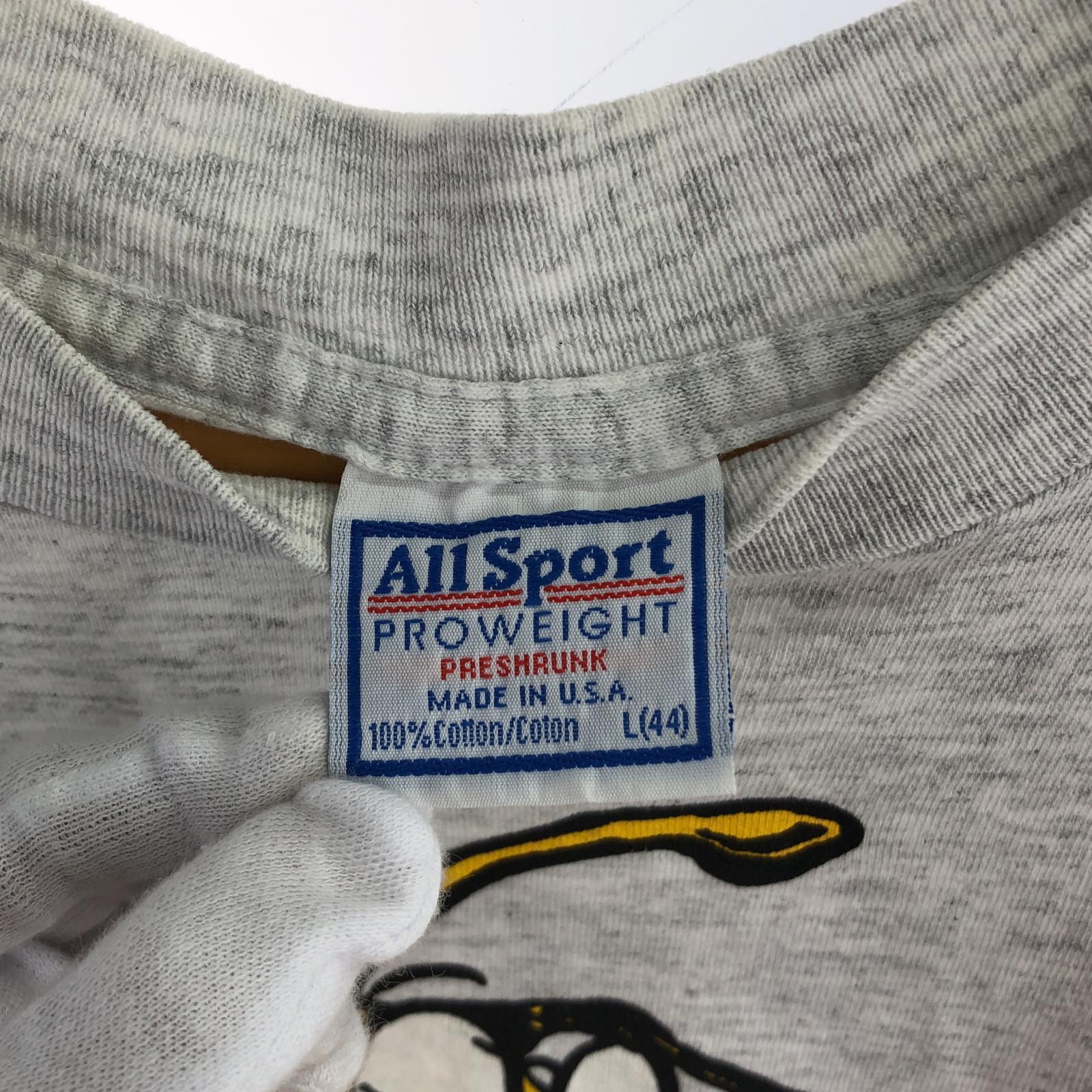半袖Tシャツ 90s USA製 UC Santa Cruz Banana Slugs Tee L グレー