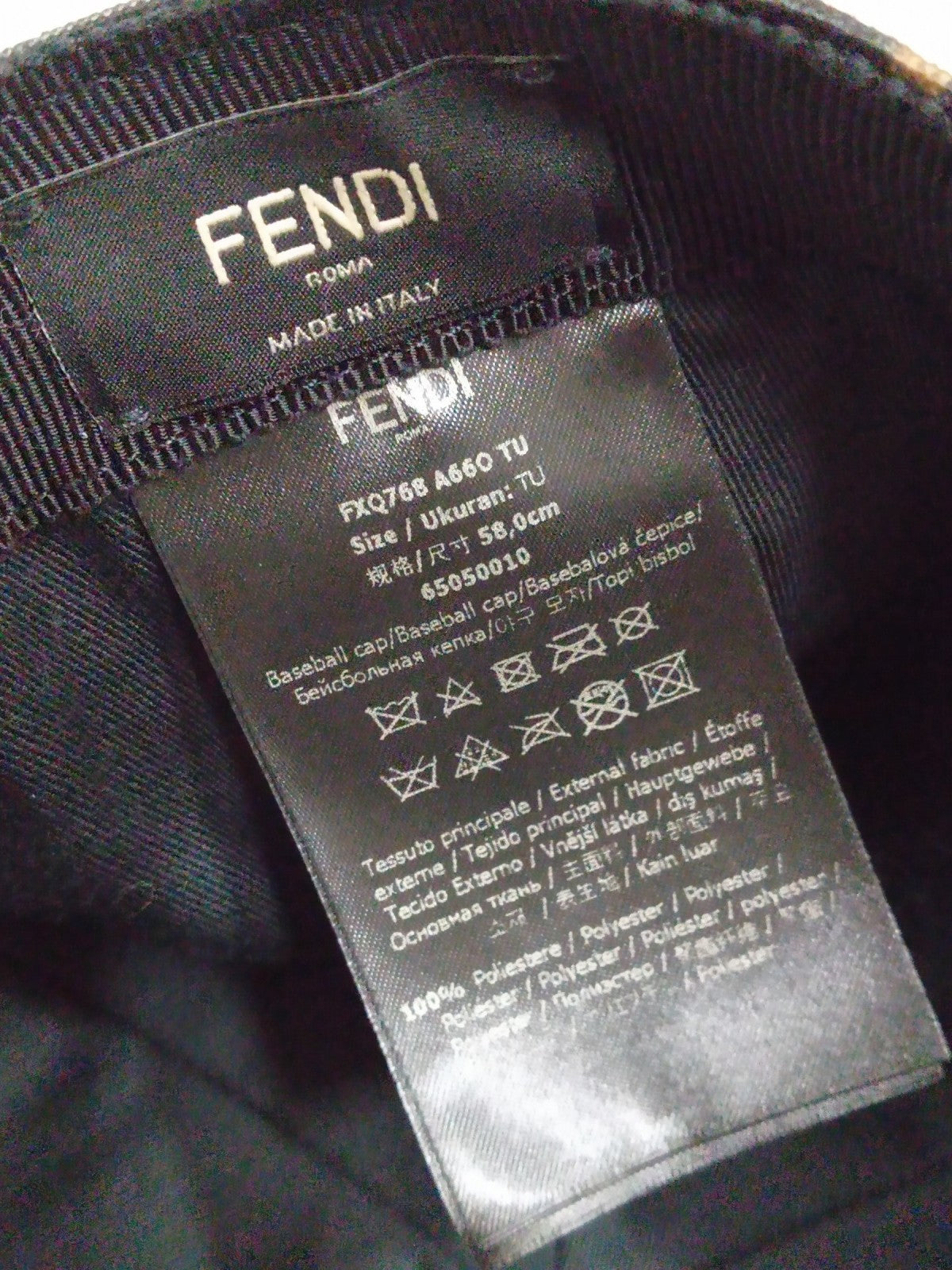 FENDI/ベースボールキャップ/ベージュ/FXQ768 A66O