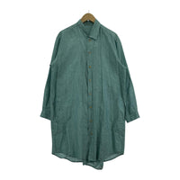 長袖シャツ BLESS N°67 リネンロングシャツ L ブルー