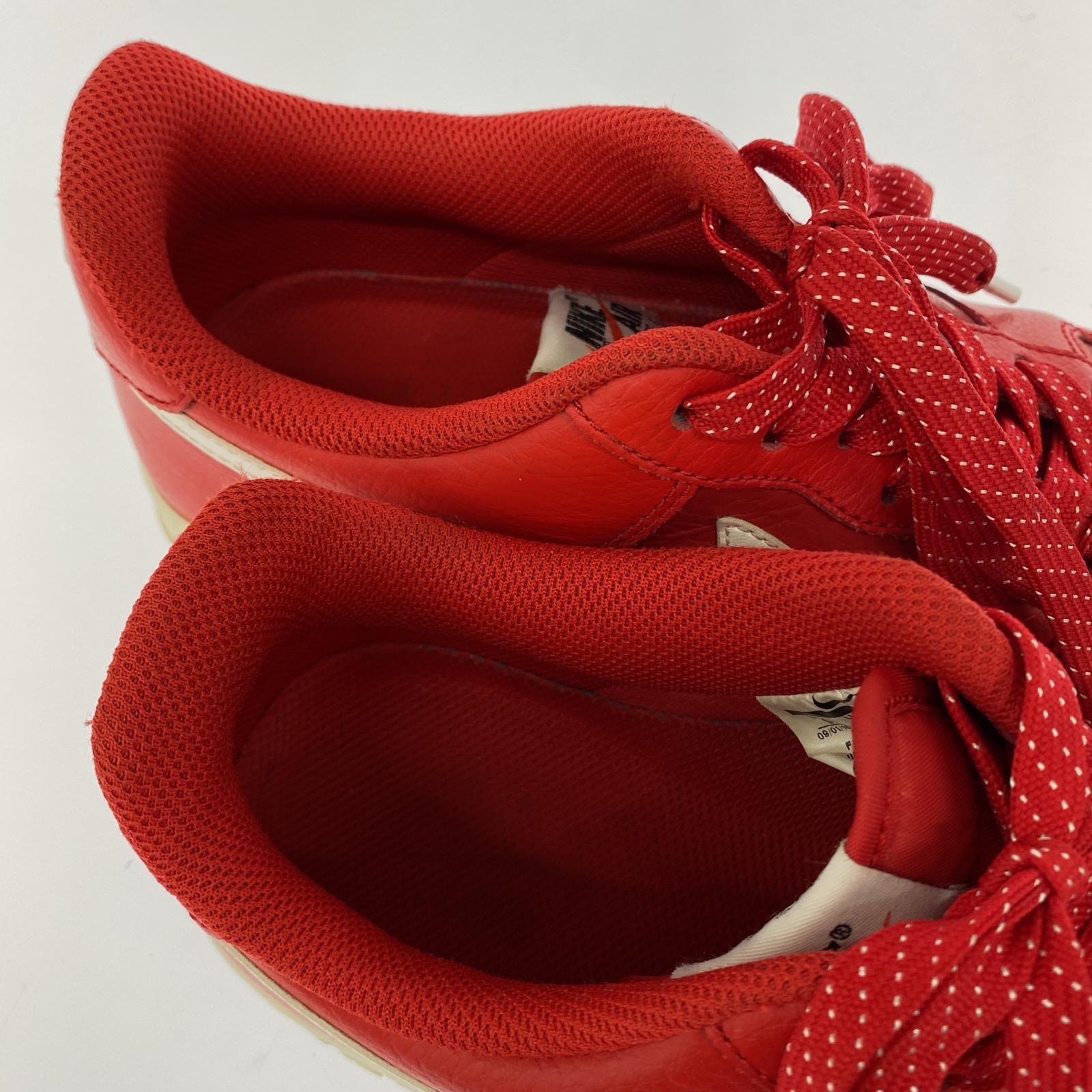 スニーカー NIKE AIR FORCE 1 LOW UNIVERSITYRED 820266-606 (27) 27cm (US9 UK8 1/2 EU44) レッド